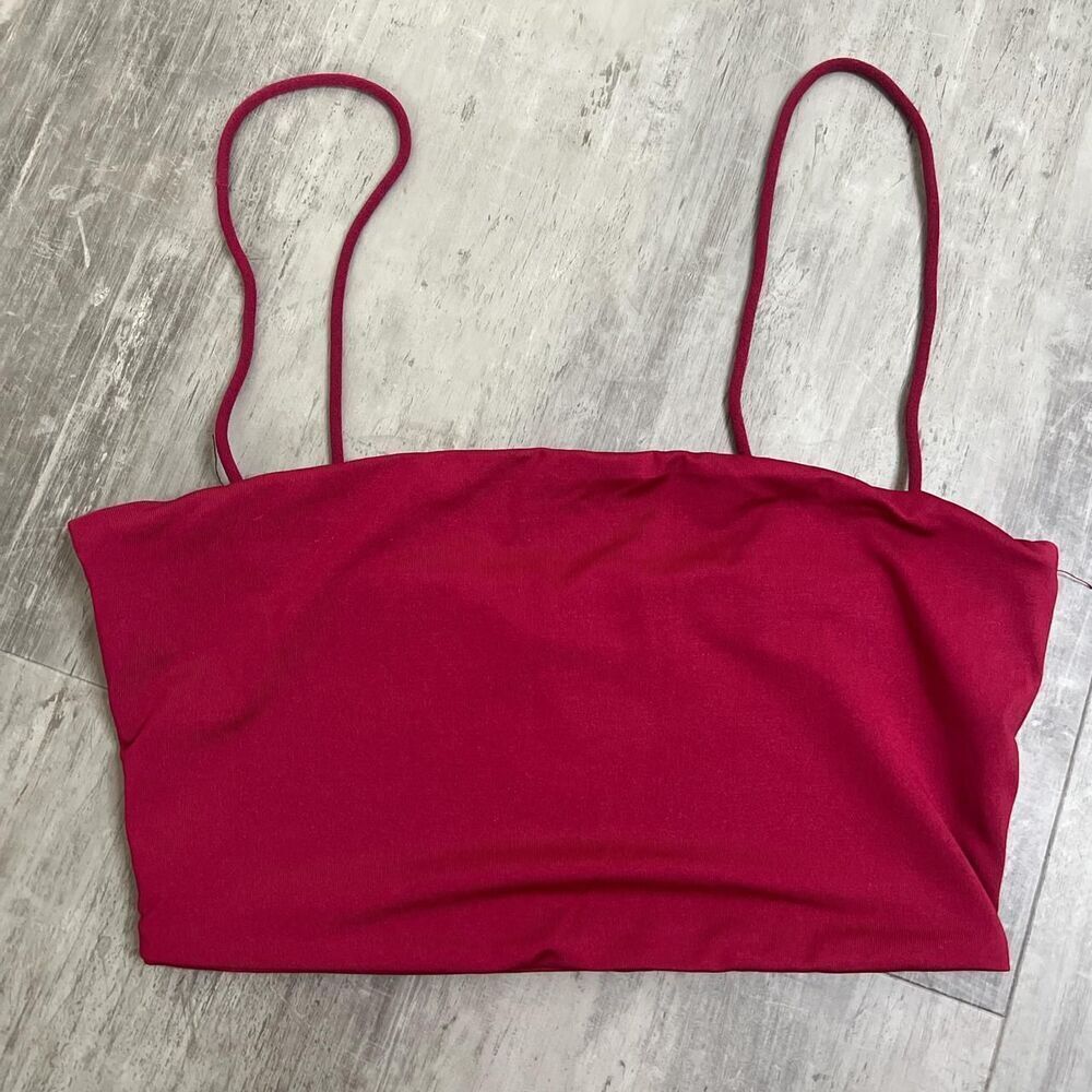 Shein Bandeau Bralette Red Size XS